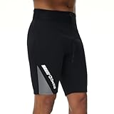 Owntop Herren Neoprenhose - 2mm Neoprenanzug-Shorts, Warm Halten für Surfen Schnorcheln Schwimmen Tauchen Neoprenanzug-Unterteile, Herren Grau XXL