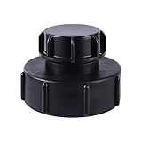 FOGWOWO IBC Tank Adapter S100x8 Zu Reduzierung S60x6 Grobgewinde mit Tankabdeckung Endkappe Gartenschlauch Wasserhahn Adapter Armaturen Werkzeuge Für Regenwassertank Tonnenventil
