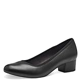 Jana Damen Pumps mit Blockabsatz Vegan, Schwarz (Black), 42 EU