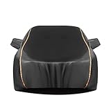 Autoabdeckung Für BMW 1er Cabrio/Coupe (E88 E82 2008-22) wasserdichte Atmungsaktive Autoabdeckung Outdoor Autoabdeckung Sonnenschutz Mit Reißverschluss (Color : Black)