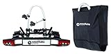 Westfalia BC 60 Fahrradträger für die Anhängerkupplung - inkl Tasche | Zusammenklappbarer Kupplungsträger für 2 Fahrräder | E-Bike geeignet