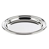 APS Untersetzer Set (6 Stück) aus hochwertigem Edelstahl poliert, Ø 10 cm, schwere Ausführung, Rand eingerollt, hochglanzpolierte Glasuntersetzer, rund