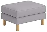 Sofa Renewal Die Heavy Cotton Karlstad Fußbank Abdeckung Ersatz ist nach Maß für IKEA Karlstad Ottoman, EIN Sofa Ottoman Slipcover Ersatz Hellgrau Cotton