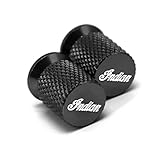 NOLLAM Motorrad Reifenventilkappe, schwarz, Kunststoff, Fahrzeugzubehör, passt für Indian Challenger/Springfield/Chieftain Dark Horse Scout Bobber Roadmaster Classic