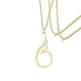 VASSAGO Phönix-Halskette für Damen Edelstahl Feuervogel-Anhänger trendiges Symbol für Glück und Erneuerung Schmuck (Gold 2)