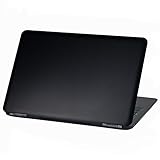 Laptop Folie Cover Abstrakt Klebefolie Notebook Aufkleber Schutzhülle selbstklebend Vinyl Skin Sticker (Lp26 Matt Schwarz, 15 Zoll)