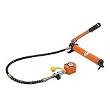 LANNADD Hydraulikzylinder, 10 Tonnen Druckzylinder Mit Manuelle Hydraulischer Handpumpe, Druck-Zylinder Hydraulikpumpe Geeignet für Den Einsatz Mit Hydraulikpressen und Hydraulikzangen