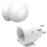 Milduall Bewegungsmelder Steckdose, Drahtloser Infrarot PIR Bewegungssensor Funk Durchgangsmelder Steckdose Wireless Funkschalter für Beleuchtung Ventilator