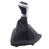 Doo Engy 6 Gang Silber Schaltknauf Schaltsack Schaltmanschette Schalthebel für 1er E81 E82 E87 E88 116d 116i 118d 118i 120d 120i 123d 130i 125i 128i 135i M