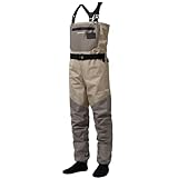 Bassdash FW08 Atmungsaktive Wathosen für Herren Wasserdichtes Fliegenfischen Brustfischen Wathose Leichtgewicht Strumpf Fuß