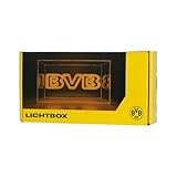 BVB Borussia Dortmund LED Lichtbox, Offizielles Merchandise, Gelb-Schwarz, Dekorative Beleuchtung