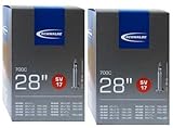 2x Schwalbe SV17 SV 17 Schlauch 28 x 1,2 - 1,75 28/47-622 OVP, Schwarz