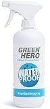 Green Hero Imprägnierspray für Textilien und Leder, 500 ml, Ohne Treibgas, Effektive Nanoversieglung, öl und wasserabweisend mit sehr guter Waschbeständigkeit Imprägnierung Imprägniermittel