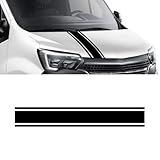 Auto Motorhaube Aufkleber, für Renault Master 2 3 4 Van Camper Sport Streifen Motorabdeckung Grafik Vinyl Aufkleber Tuning Zubehör, Auto Aufkleber