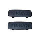 Inovey Auto Interieur A B C Säulenabdeckung Airbag Emblem Trim Cap 3C0853437C 1K8853437 5G0853437 Kompatibel Mit Vw Golf 5 6 GTI Jetta Mk5 A5 A6 Passat Cc B6 B7 -schwarz
