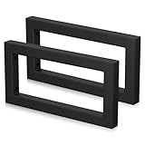Mordx Gestell Wandkonsole,Regalhalterung Schwarz Metall,Waschtisch-Halterung,Halterungen für Regale,KonsolenTräger für Waschbecken,vielseitige Wandhalterun (Schwarz, 30cm / 2 Stück)