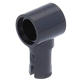 LEGO 10 x Technik, Pin Lang mit Reibungsstellen längs und Pin Loch Schwarz