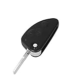 Autoschlüssel Ersatz Fernbedienung Schlüssel Für Cle Alfa Romeo 147 156 166 GT JTD TS Brera Mito Schlüsselanhänger Flip mit 3 Tasten Klinge Phonillico®