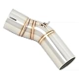 DZSJFGAIS Schalldämpfer Motorrad-Auspuffrohr Für Kawasaki Für Ninja Für ZX-10R Für ZX10R 2011-2022 Edelstahl-Schlupfrohrverbindung, 51 Mm Schalldämpfer Auspuffkrümmer