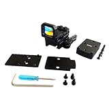 ProWildGear Folding Flip Red Dot Pistol Sight with QD Mount 3 MOA MOS Slide Mount Backup Iron Sights