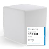 EASYmaxx LED Solarleuchte mit Farbwechsel | Deko Gartenleuchte mit LED Beleuchtung | Wunderschöne Lichteffekte mit Tageslichtsensor In & Outdoor | Gartendeko Witterungsbeständig IP67, Würfel