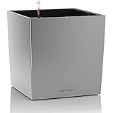 LECHUZA CUBE Premium 40 silber metallic 16368