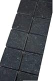 Estile Mosaico Star Galaxy Fliesenbordüre Sockelleichte Granit Mosaik Bordüre Schwarz 30x5 cm Matt-Poliert mix
