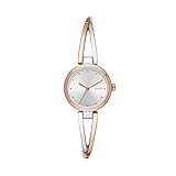 DKNY Zegarek damski Crosswalk, trzy wskazówki, stal nierdzewna, koperty 26 mm, Różowe złoto