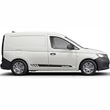 FOTOFOL Seitenstreifen passt für VW Caddy mit Wunschtext oder Firmenname, Autoaufkleber Tuning. Autobeschriftung