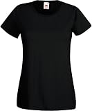 Basic T-Shirt "Valueweight" - für Damen Farbe schwarz Größe S