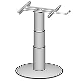 Ilse Freistehendes Liftgestell Hubtisch Höhenverstellbar Tisch Camping grau Wohnwagen Sockel Caravan