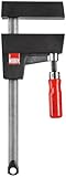 BESSEY Leichte Korpuszwinge UniKlamp UK100, Spannweite 1000 mm Ausladung 80 mm, Parallele Spannflächen mit extra großen Auflageflächen, Gewicht 1,25 Kg