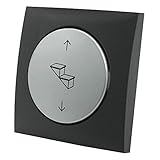 pro-Styling 12/24 Volt Schalter + Abdeckrahmen für Trittstufe Thule Omnistep Single Step Wohnmobil Wohnwagen Caravan Silber anthrazit