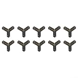 Yhenlovtt Eckenschutz aus antikem Bronze für Holzkisten, Eisenmöbel für Kantenschutz mit Schrauben, 46 x 32 mm, für Schmuckkoffer, Weinkiste, Gepäck und Schrank, 10 Stück (Bronze)