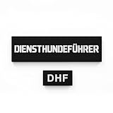 Patch Force - Diensthundeführer Rubber Patch in den Maßen 15,0 cm x 4,0 cm - Als Abzeichen für Polizei und Bundeswehr - K9, Diensthund, Hundetrainer