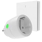 DIW-Funk PS-510: SPARSET Funkstecker DSR-2300 Watt im Set mit drahtlosem Wandsender DWS-11 Funk-Lichtschalter Strom sparen erweiterbar