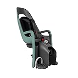 Hamax Caress Gepäckträger-Montierter Kindersitz für Fahrräder - Verstellbare Rückenlehne, 20° Neigung, Stoßdämpfung, für Kinder ab 9 Monaten, bis 22 kg, Einhandbedienung 120-160 mm, Grau