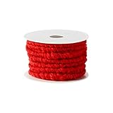 Wollstränge rot 10 mm / 10 Meter