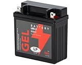 LANDPORT Batterie LB5-3 Gel 12V 5Ah kompatibel für Simson, Yamaha RD 350, Malaguti F15 – Premium Gel-Motorradbatterie