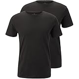 TOM TAILOR Herren Basic T-Shirt im Doppelpack 1008638, 29999 - Black, M