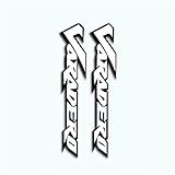 STATUZ Motorrad Fahrrad Reflektierender Wasserdichter Aufkleber Tank Gepäck Helm Logo Moto Aufkleber Für Honda Varadero 125 1000 Schmücken (Color : Reflective Silver)