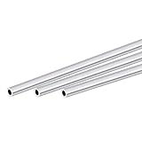 sourcing map 3 Stück 6063 Aluminium Rundrohr 6mm AD 4mm Innendurchmesser 300mm Länge Rohr