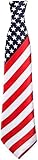Boland 44961 - Krawatte USA, Amerika-Kostüm, Stars and Stripes, Accessoire, Karneval, Kostüm, Themenparty, Mottoparty