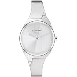 Calvin Klein Analog Quarzuhr für Damen Kollektion Charming mit Edelstahlarmband