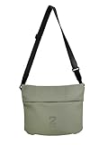 Zwei kleine Handtasche JONA JO60 – kompakte Unisex Umhängetasche für Damen, Herren & Teenager – leichte Crossbody Bag mit verstellbarem Schultergurt – robuste Alltagstasche aus Polyester (sage)