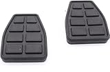 SHLPDFM 2x Kupplungspedal Bremspedal Bremspedalauflage Kupplung Gummi Pedal Pedalbelag Gummi-Bremspedalauflage für Transporter T4 1990-2003 321721173