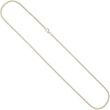 Jobo Damen Goldkette Schlangen-Kette aus 14 Karat 585 Gold 1,4 mm 50 cm