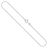 EDELIND Goldkette, Ankerkette rund Weißgold 333/8 K, Länge 45 cm, Breite 1.5 mm, Gewicht ca. 2.8 g., NEU