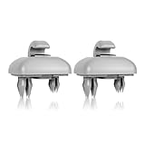 Guidre Auto Halterung Sonnenblende 2Pcs, Auto-Sonnenblenden-Clip Haken für Auto Halterung Audi Zubehör Haken Sonnenblenden Kompatibel mit A1 A3 A4 A5 Q3 Q5 (8E0 857 562) A7 B6 B7 B8 S4 S5 (Grau)