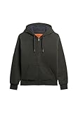 Superdry Herren Kapuzenjacke mit Teddyfellfutter Verwaschenes Schwarz L